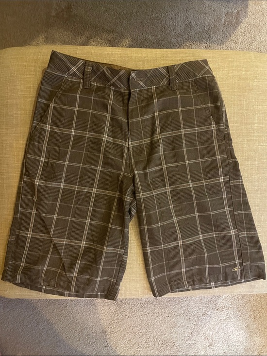 O'Neill Other - O'Neill Men's Brown Plaid Flat Front Shorts